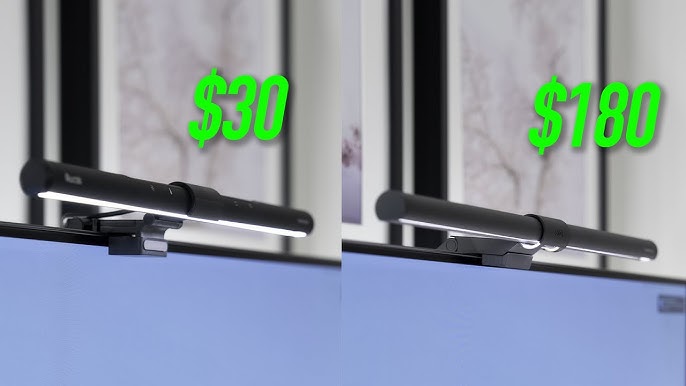 Cheap vs expensive monitor light bar comparison