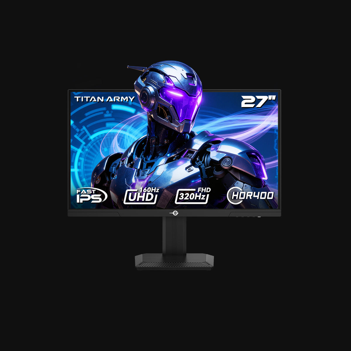 Titan Army 27 inch 4K monitor on desk